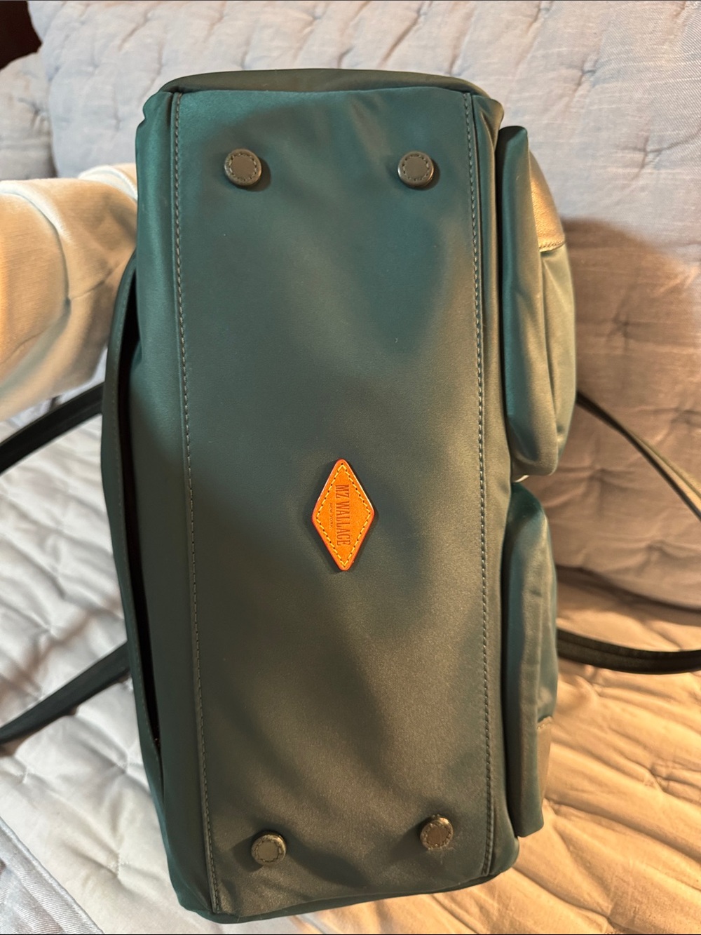 MZ Wallace Tribeca Traveler Tote in Green - Picture 10 of 10
